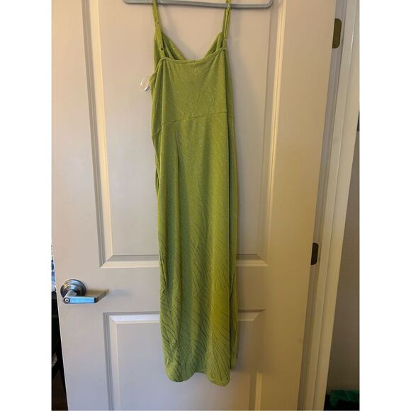 NEW Lime Green Cocktail Sequin Ruched Bodycon Formal Prom Dress 16W - Picture 2 of 8